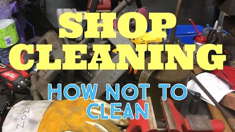 Shop Cleaning - How to Clean a Shop - Six Year Olds Helper