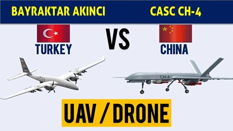 Bayraktar Akinci vs CASC CH-4 UAV / Drone comparison | Turkey vs China Origin