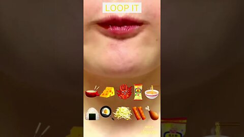 asmr emoji cheese food eating challenge - cheeky sisters emoji eating challenge | #asmr #food