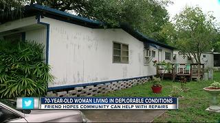 70-year-old woman living in deplorable conditions