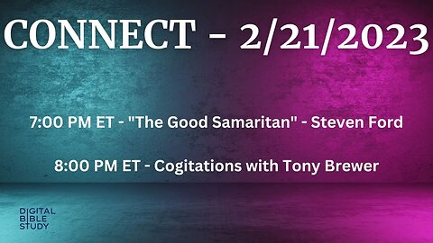 CONNECT and Cogitations - 2/21/2023