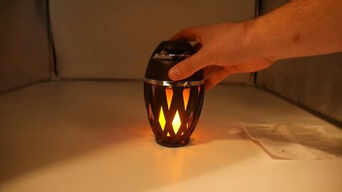 Led Flame Speaker Portable Outdoor Bluetooth Speaker Led Flame Table Lamps Lanterns Waterproof