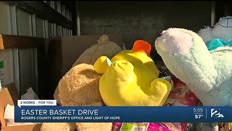 Easter basket drive in Rogers County
