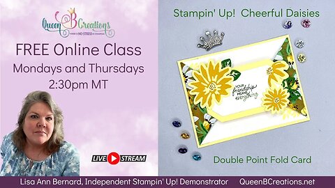 Stampin' Up! Cheerful Daisies Double Point Fold Card
