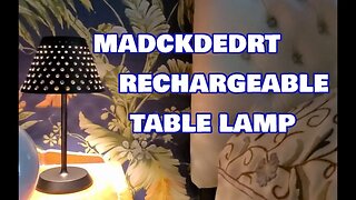 MADCKDEDRT Cordless Rechargeable Table lamp with Dimming