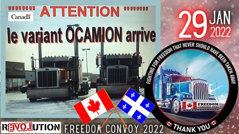 CANADA.Les camionneurs ouvrent le bal...! C'est la "tâche d'huile"...(Hd 720) Lire descriptif