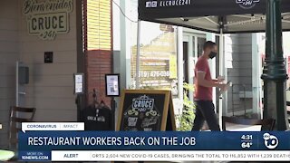 San Diego restaurant workers back on the job Friday