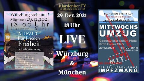 RESTREAM I Konferenzschaltung München, Meschede und Würzburg am 29.12.2021