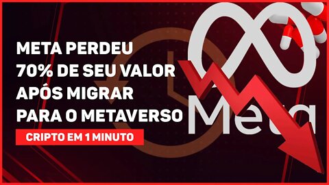 C1: FACEBOOK PERDEU 70% DE SEU VALOR APÓS MIGRAR PARA O METAVERSO