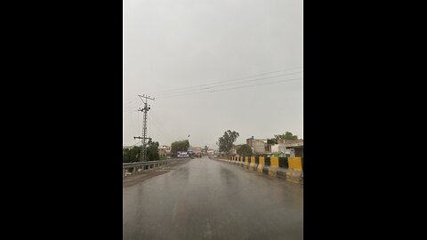 Heavy Rain in Kohat University Road Caught on Camera #rain #kohat #viral #trending #vlog #pakistan