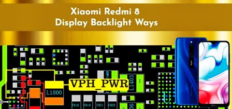 Xiaomi Redmi 8 Display Backlight Ways Repair Display Light Problem #GSM_Free_Equipment