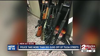 TPD Special Investigation Unit takes more than 800 guns off Tulsa streets