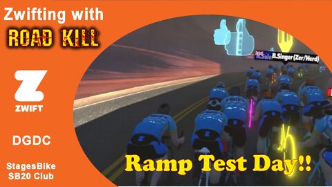 Zwift Workout - Ramp Test 06-27-22