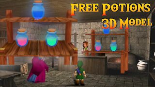 Potion Stall - Legend of Zelda Ocarina of Time (Free 3D Model)