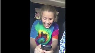 Little Girl Receives Video Message For Disney World Trip