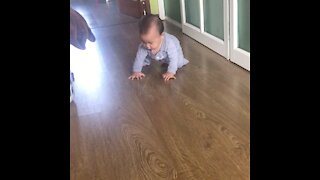 Baby Eli the adorable crawler!