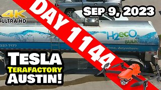 TIME-LAPSE BONUS-TIME AT GIGA TEXAS! - Tesla Gigafactory Austin 4K Day 1144 - 9/9/23 - Tesla Texas
