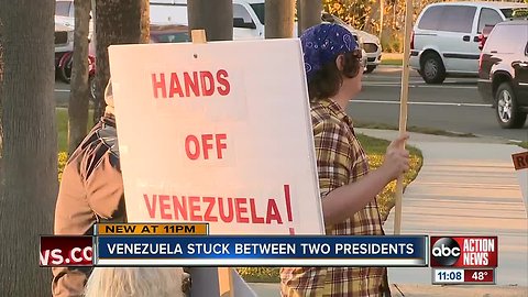 Sarasota group protests in support of Venezuela's Maduro