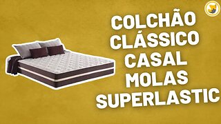 Colchão Clássico Casal Molas Superlastic 138cm Bellabox