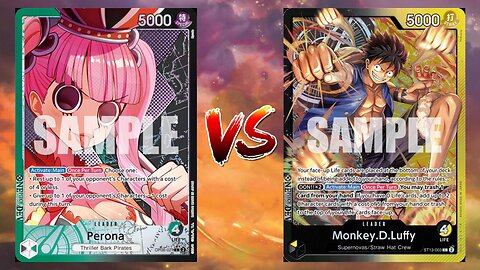 One Piece TCG Perona VS Black Yellow Luffy And Red Yellow Sabo!!