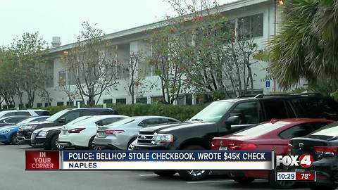 Bellhop charged with ripping off guest