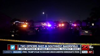 Two officers shot in Southwest Bakersfield