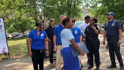 The @NYPD77Pct National Night Out #NationalNightOut2022 #nationalnightout Brower Park 8/2/2022