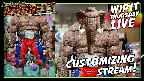Customizing Action Figures - WIP IT Thursday Live - Episode #35 - Painting, Sculpting, and More!