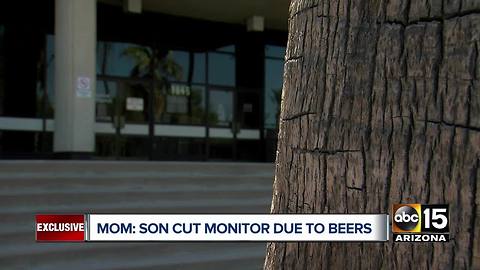 Mother says a few beers led convicted murderer son to cut off ankle monitor