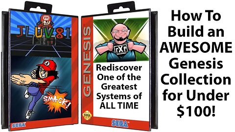 How to Build an Amazing Sega Genesis or Mega Drive Collection for Under $100 Featuring JLuv81