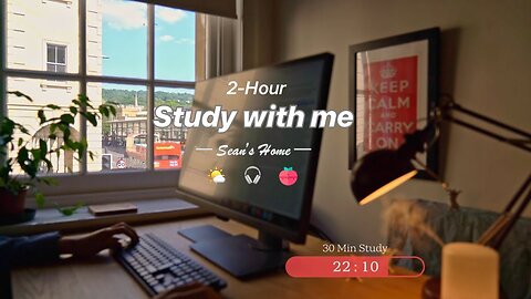 2-Hour Study with Me | Pomodoro Timer, Lofi | Day 8