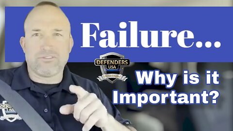 Adam Winch of @defenders-usa discusses the importance of FAILURE, and what to do when it happens.