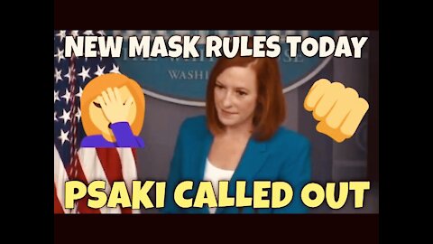 NEW CDC RULES TODAY: Jen Psaki Called out by Peter Doocy on Biden Administration MASK CONFUSION