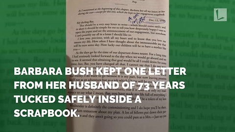 The 1 Love Letter Barbara Bush Kept from George HW During WWII is Heartbreaking