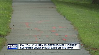 Suspected drunk driver back on the road