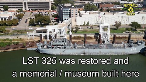 Aerial View of the Ohio River at Evansville Indiana 4 Freedom Monuments #LST325 Vietnam War Memorial