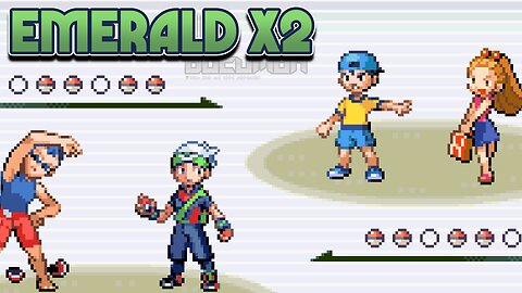 Pokemon Emerald X2 - Simple doubles GBA Hack ROM with some small and large map changes