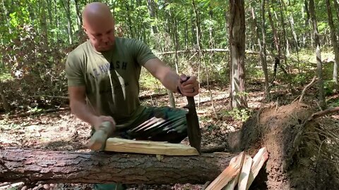 Horizontal Batoning / Bushcraft / V-44x