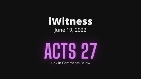 Acts 27 Read Discuss