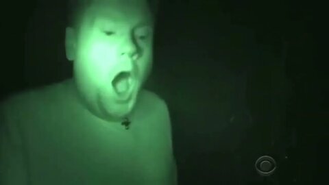 James Corden gets scared ghost-hunting on The Late Late Show #lateshow