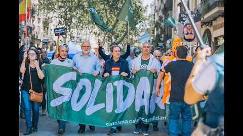 1 de Mayo| Solidaridad y VOX en Barcelona: Sin trabajo no hay familias y sin familias no hay Patria