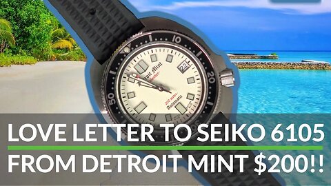 Detroit Mint Islander GREAT Value Seiko 6105 Homage Full Review #DetroitMint #Seiko6105