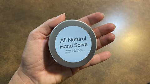 All Natural Hand Salve Tutorial with Coconut Oil Olive Oil and Beeswax
