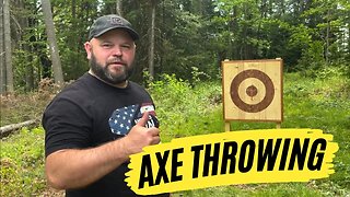 Axe Throwing | Homemade Throwing Axe Target