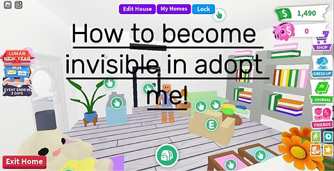 How to become invisible in adopt me!