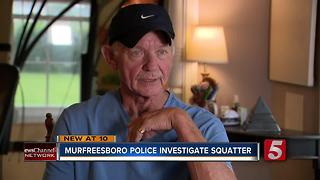 Murfreesboro Police Investigate Squatter