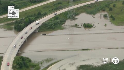 Several areas in metro Detroit under water after heavy rain