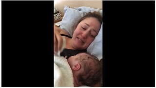 Mom discovers baby's gender after giving birth