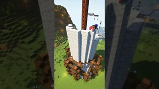 Minecraft AFK Tower Build #shorts