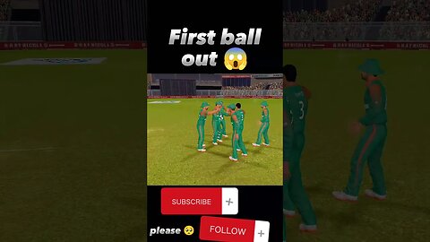 First ball out 😞 #cricketgame #realcricket #ipl #games #ytshort #cricket #gamingvideos #shorts